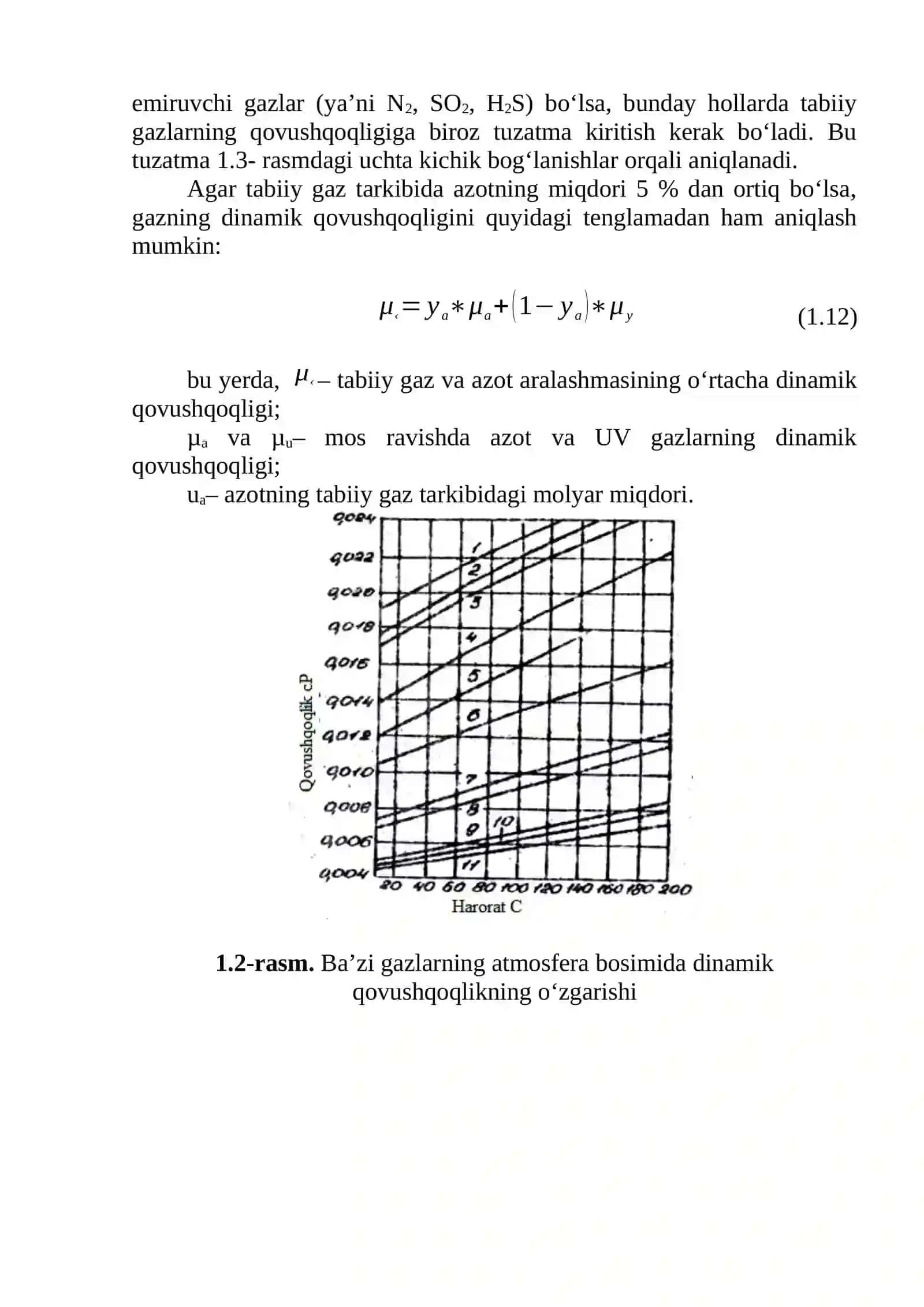 4-ma’ruza: Tabiiy gazlarning qovushqoqligi va issiqlik xossalari 2