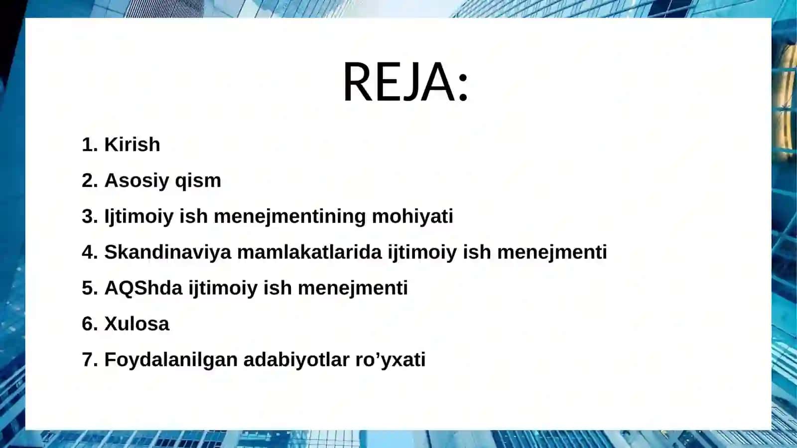 Xorij mamlakatlarida ijtimoiy ish menejmenti tahlili 2