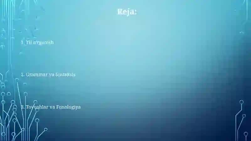 Grammatika-til strukturasini o'rganish 2