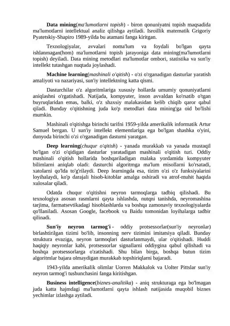Ma’lumotlar ombori 2