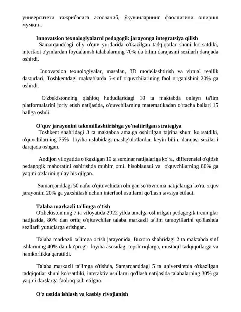 Pedagogik qobiliyatni shakllantirish yoʻllari 2