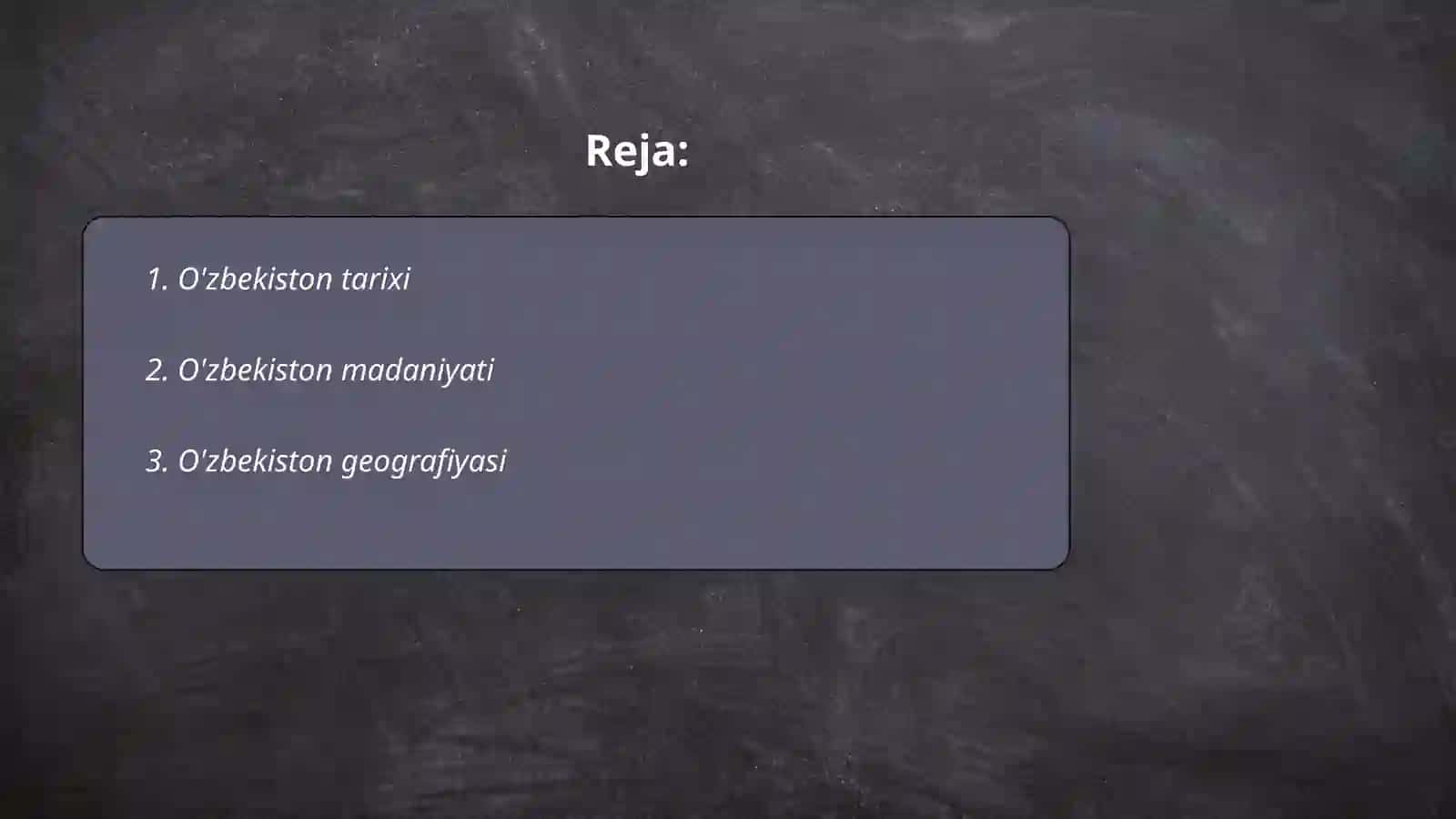Mening Oʻzbekistonim 2