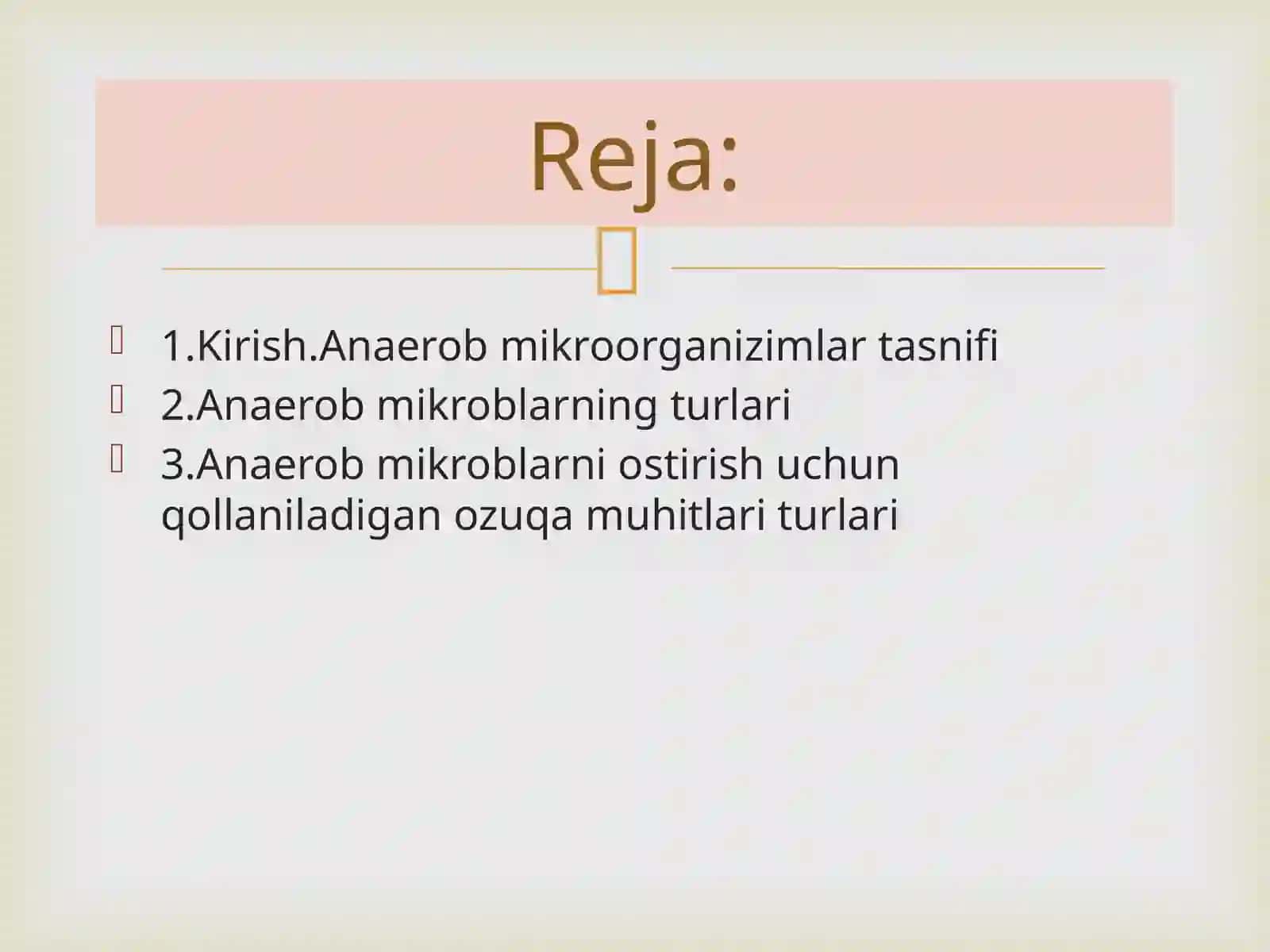 Anaerob mikroorganizmlarni o'stirish uchun qollaniladigan ozuqamuhitlari 2
