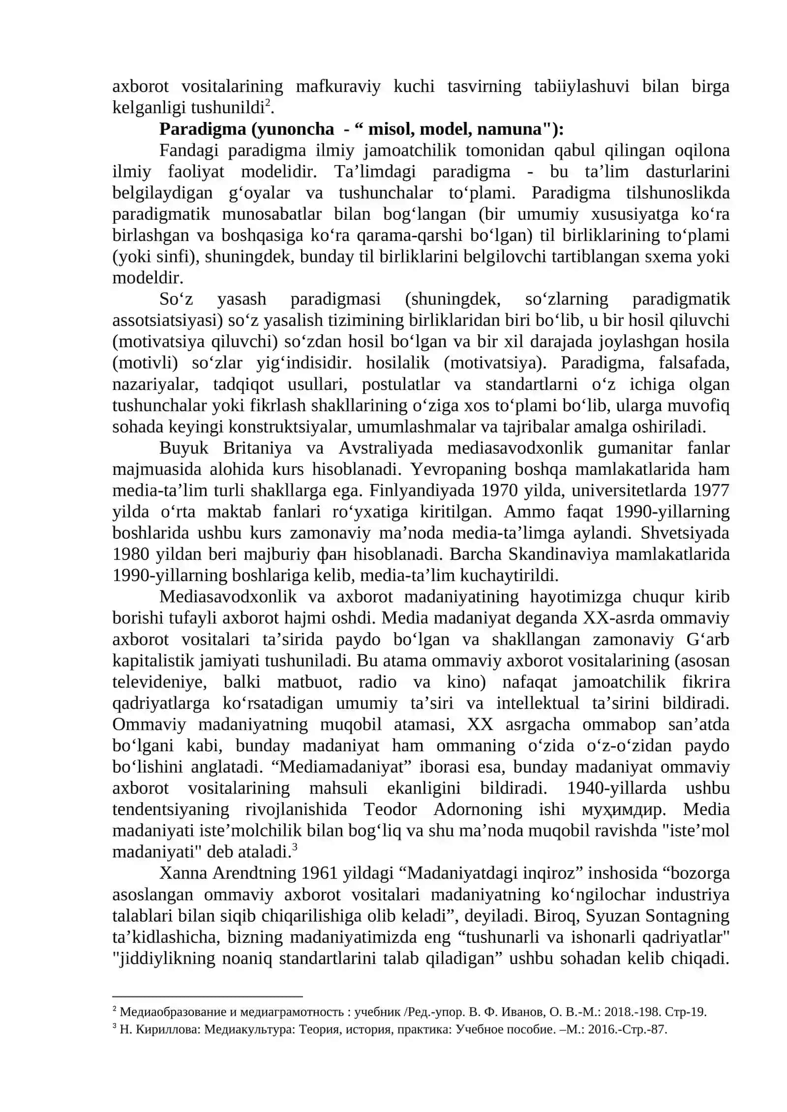 Mediasavodxonlik va axborot madaniyati predmeti va uning jamiyat taraqqiyotidagi ro‘li 2