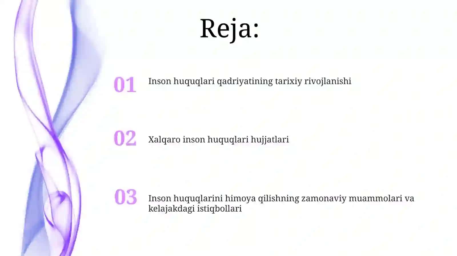 Inson huquqlari qadriyatining tarixiy rivojlanishi 2