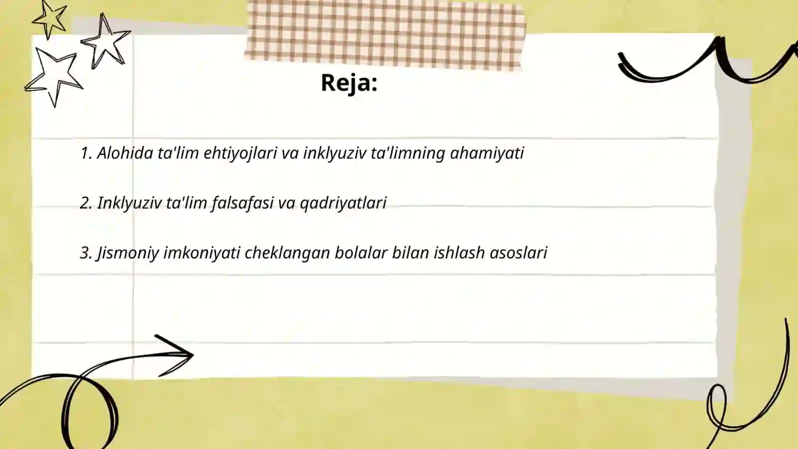 Alohida taʼlim ehtiyojlari va inklyuziv taʼlim 2