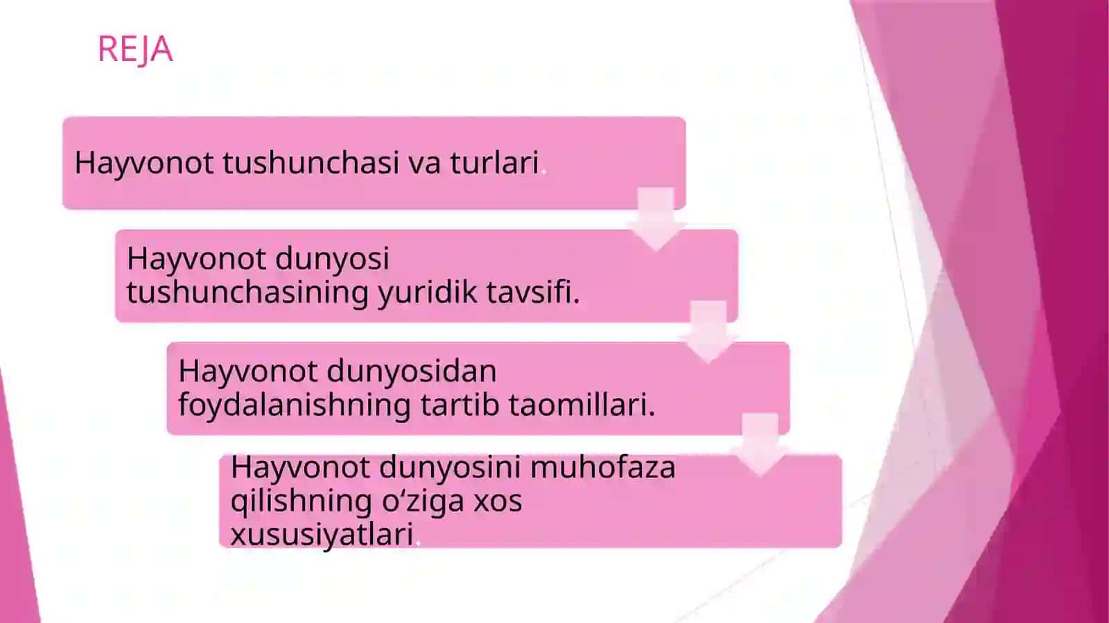 Hayvonot dunyosini muhofaza qilish va undan foydalanish 2