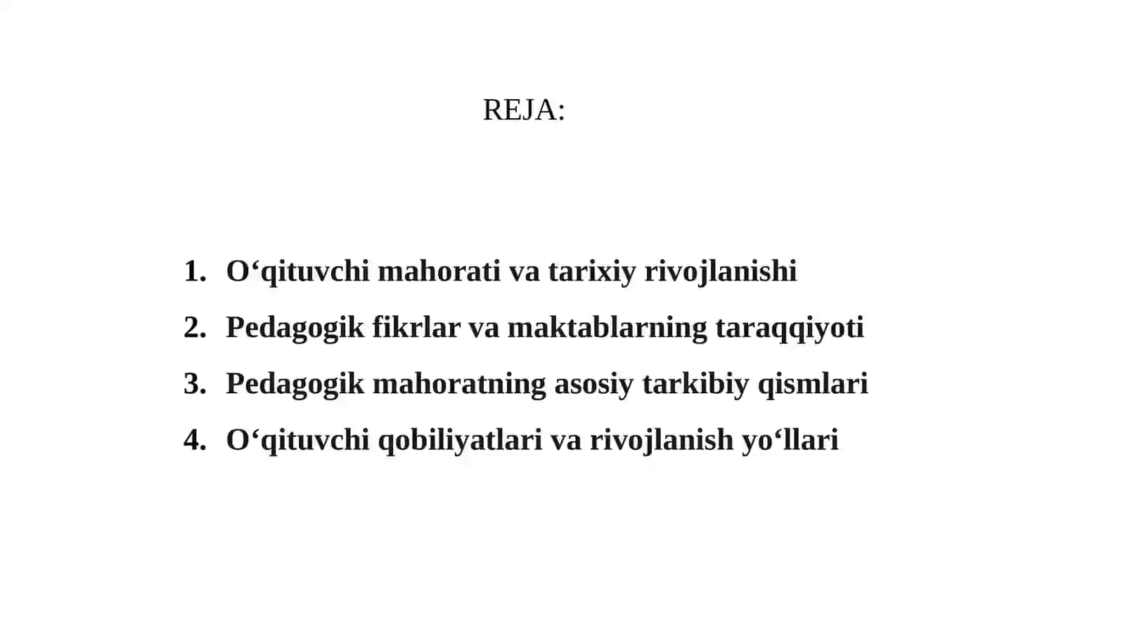 Pedagogik mahoratning asosiy tarkibiy qismlari 2