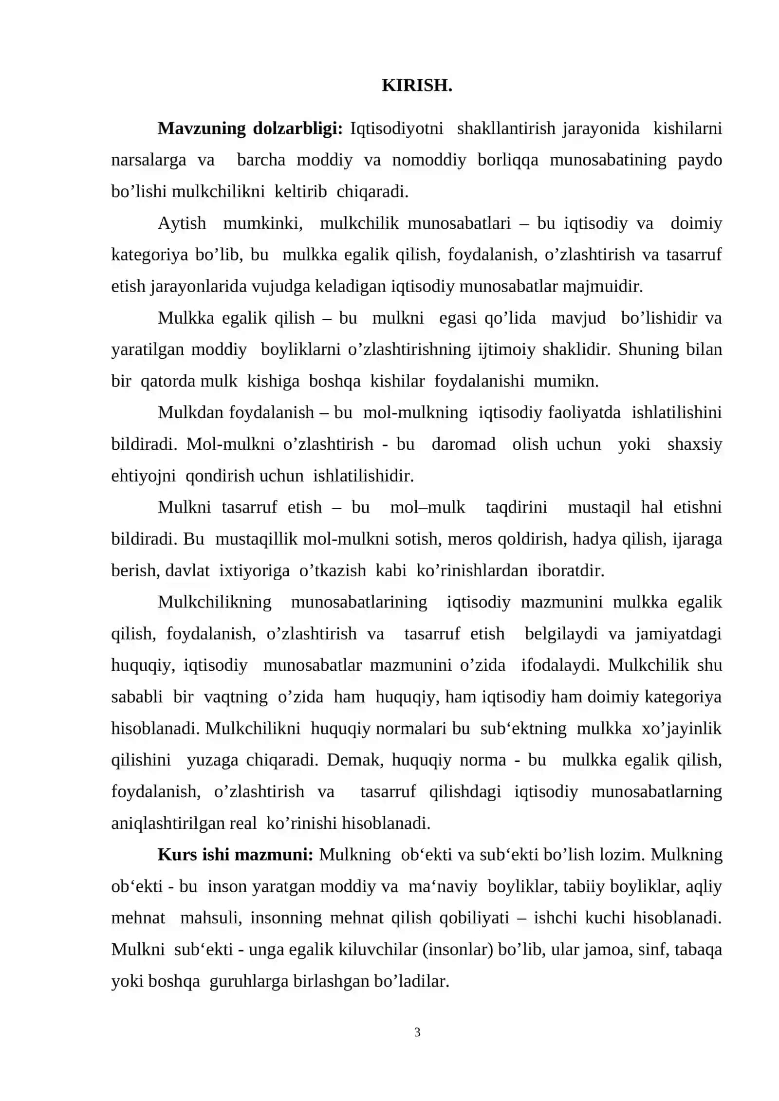 Mulkchilik munosabatlarining mohiyati va ularning huquqiy iqtisodiy jihatlari 2
