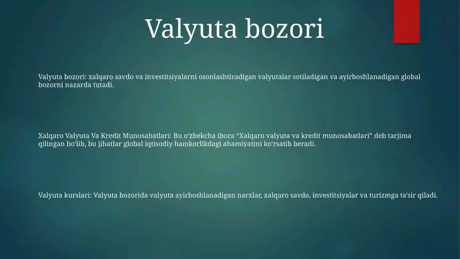 Xalqaro Valyuta Va Kredit Munosabatlari 2