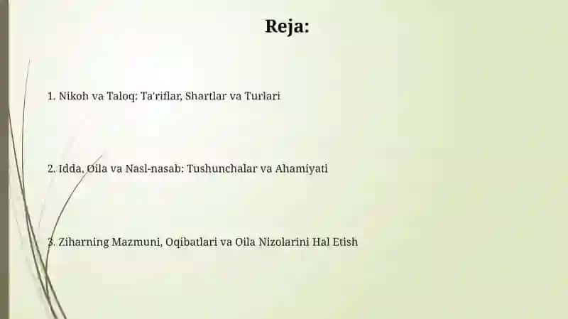 Nikoh va Talоq: Ta'riflar, Shartlar va Turlari 2