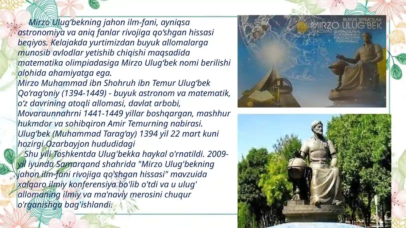 MIRZOULUG’BEKNINGMATEMATIKAGAQO'SHGAN HISSASI 2