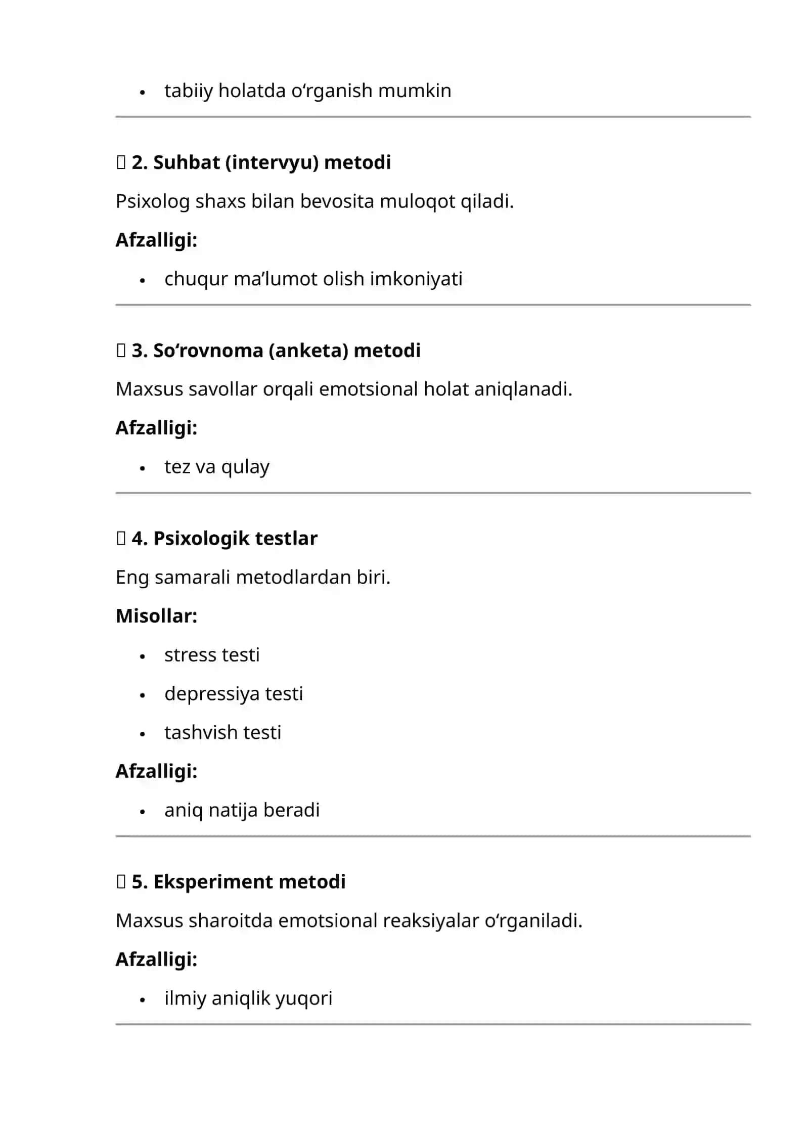 Emotsional xususiyatlarni o‘lchash metodikasi 2