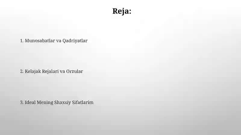 Ideal Mening Ideal Insonimning Kelajagi 2