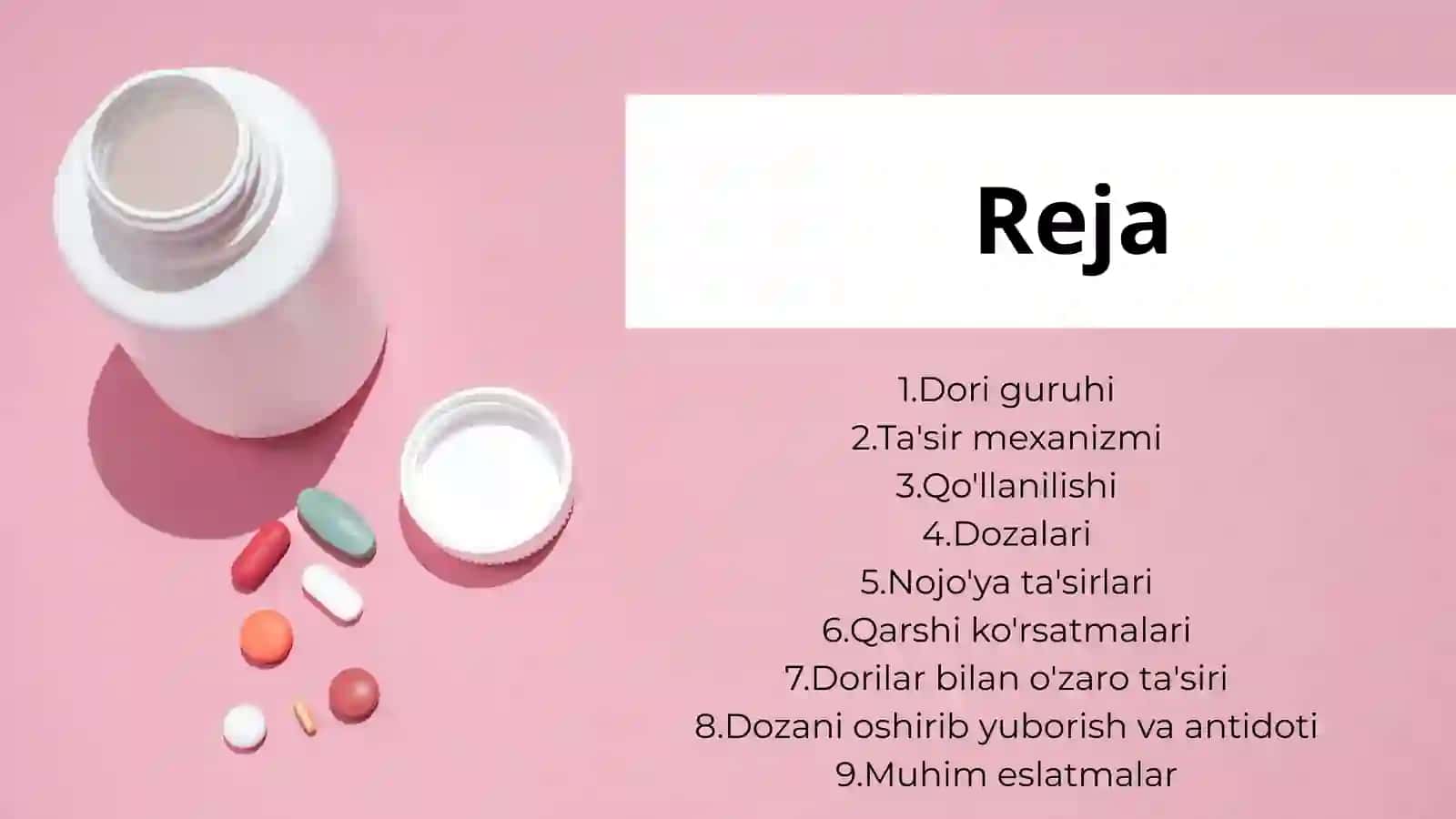 Paracetamol – Pharmacology Presentation | Uzbek | Medical 2