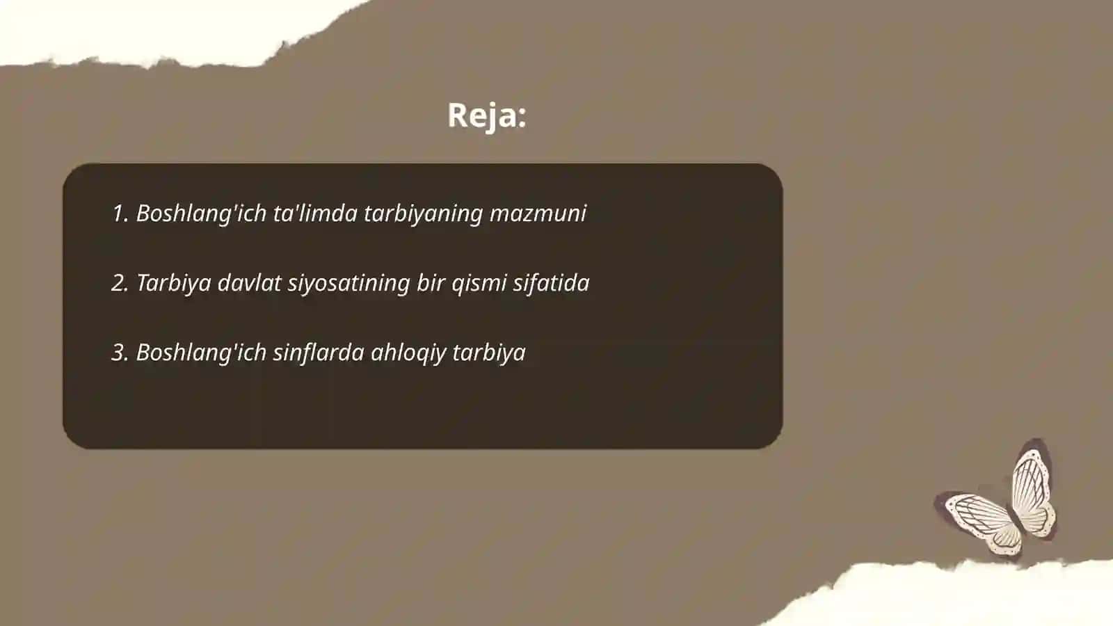 Boshlang'ich ta'limda tarbiya fanini o'qitish metodikasi 2