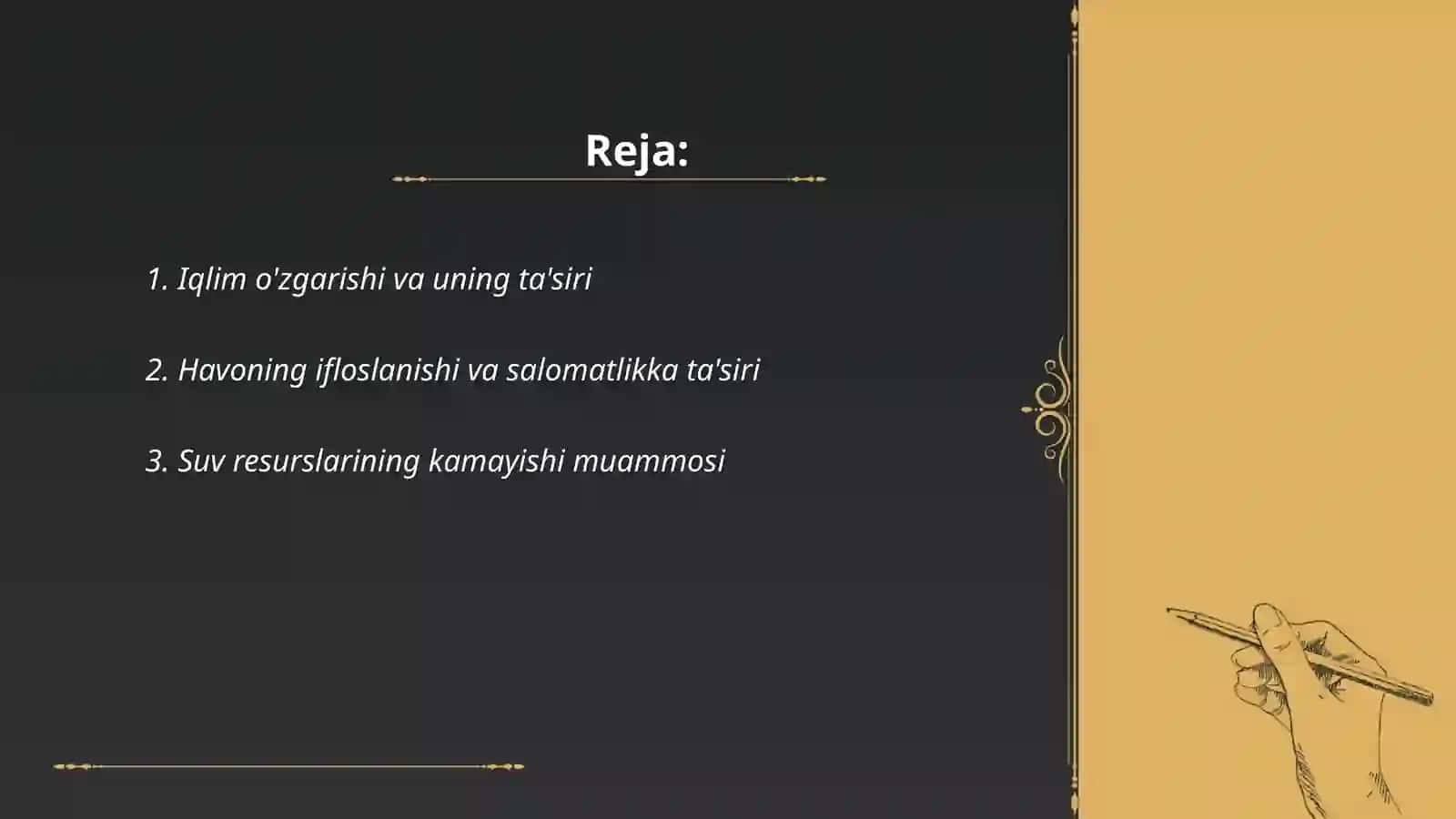 Eqaloʻgik muammolarni mohiyat oqibatlari va hal etish yoʻnalishlari 2