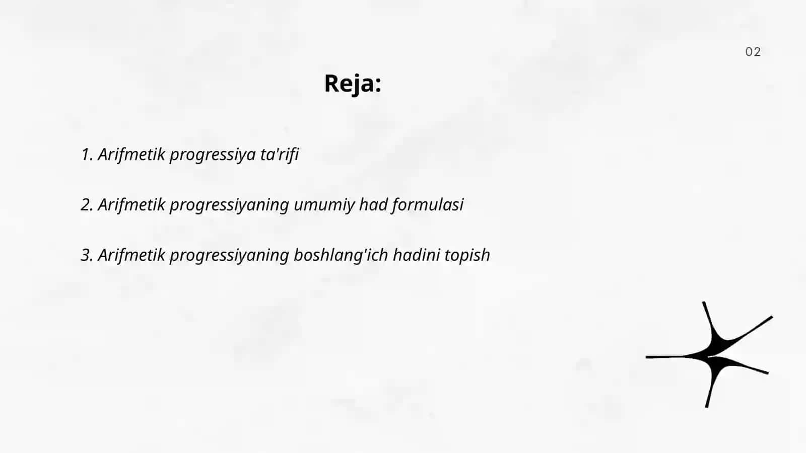 Arifmetik progressiya 2