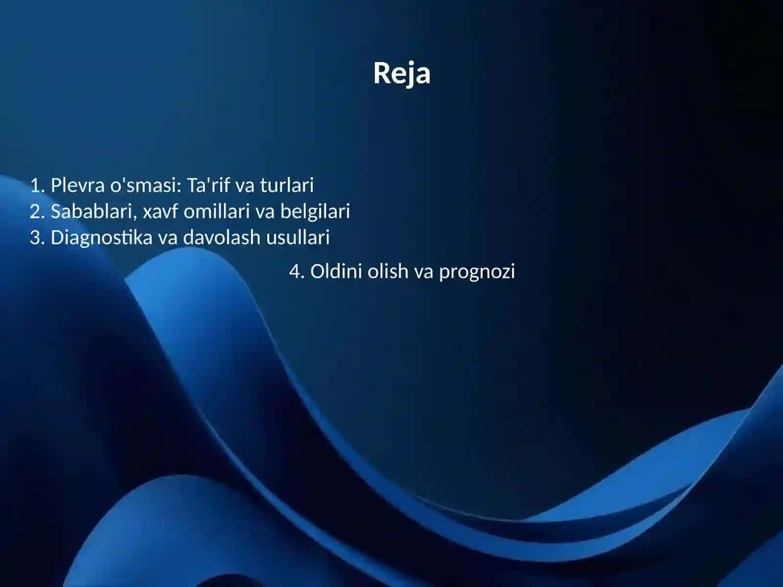 Ko'krak qafasi a'zolari o'smalari: Plevra o'smasi 2