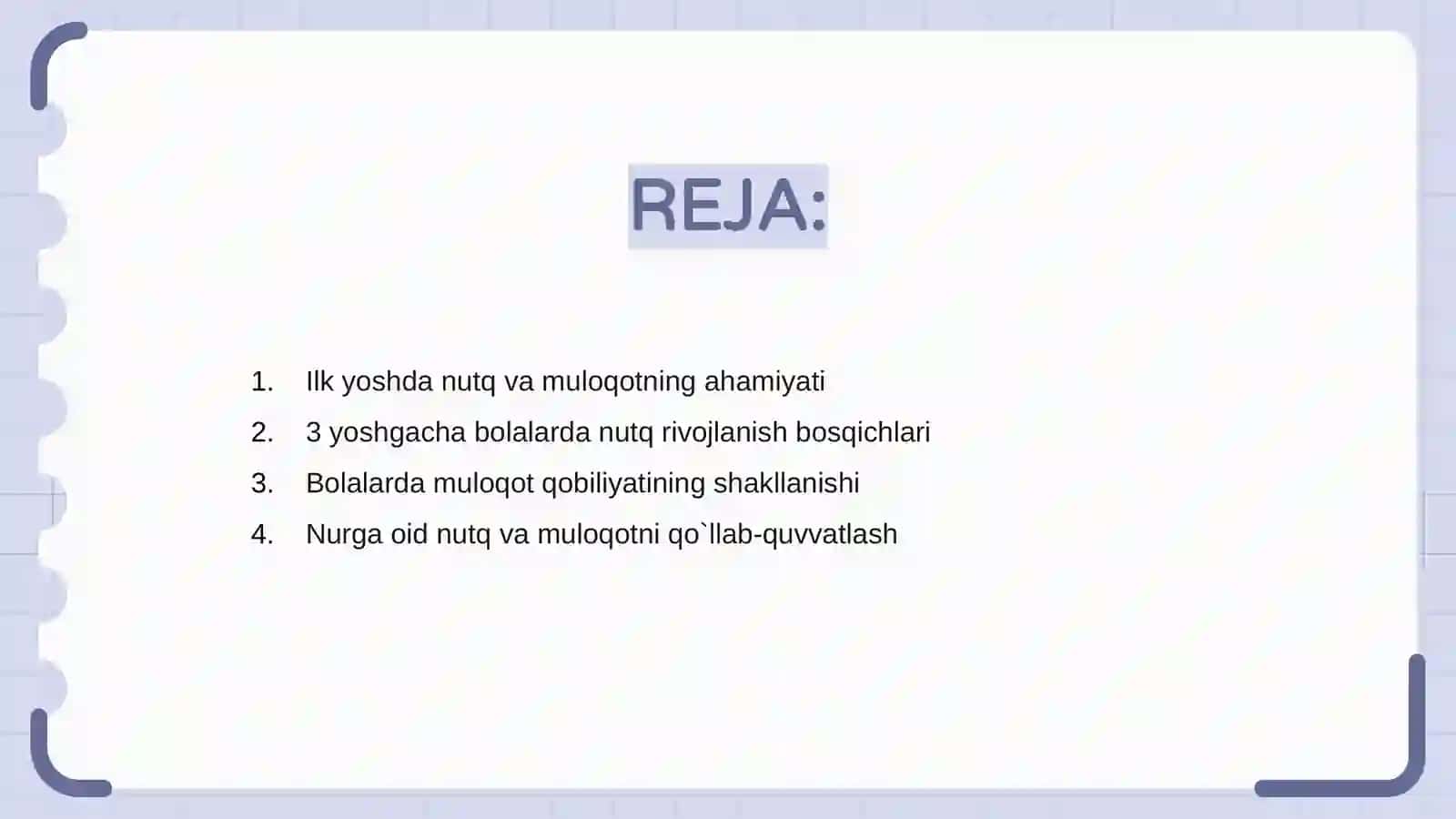 Nutq va muloqotning shakllanishi 2