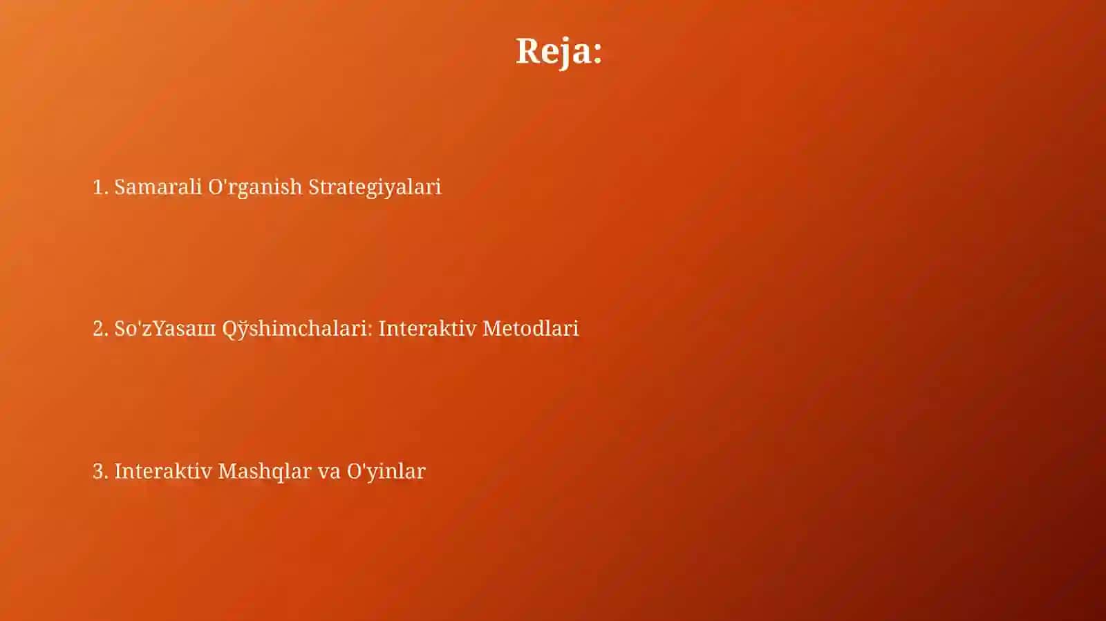 So'z yasovchi qòshimchalar interaktiv metodlar 2
