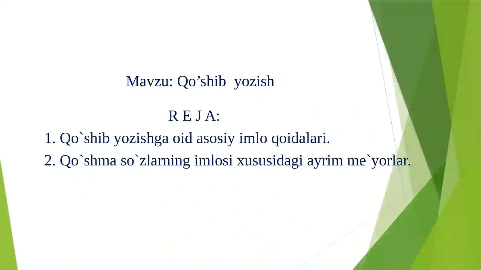 Boshlang’ich ta’lim daimloviy va punktuatsion savodxonlik fani 2