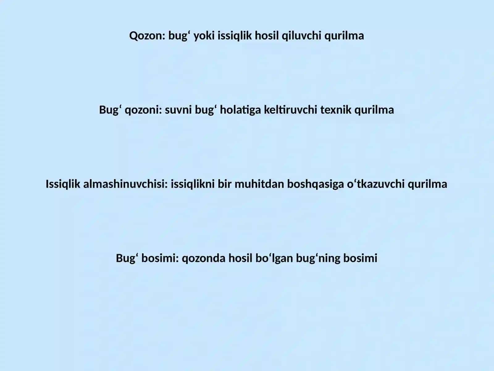 QOZON QURILMALARIDAN 50 TA LUG’AT 2