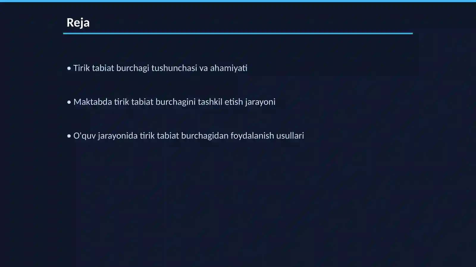 Maktabda tirik tabiat burchagini tashkil etish va unda olib boriladigan oʻquv ishlari 2