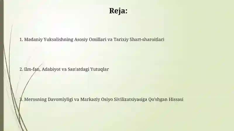 IX-XII asrlardagi madaniy yuksalish 2