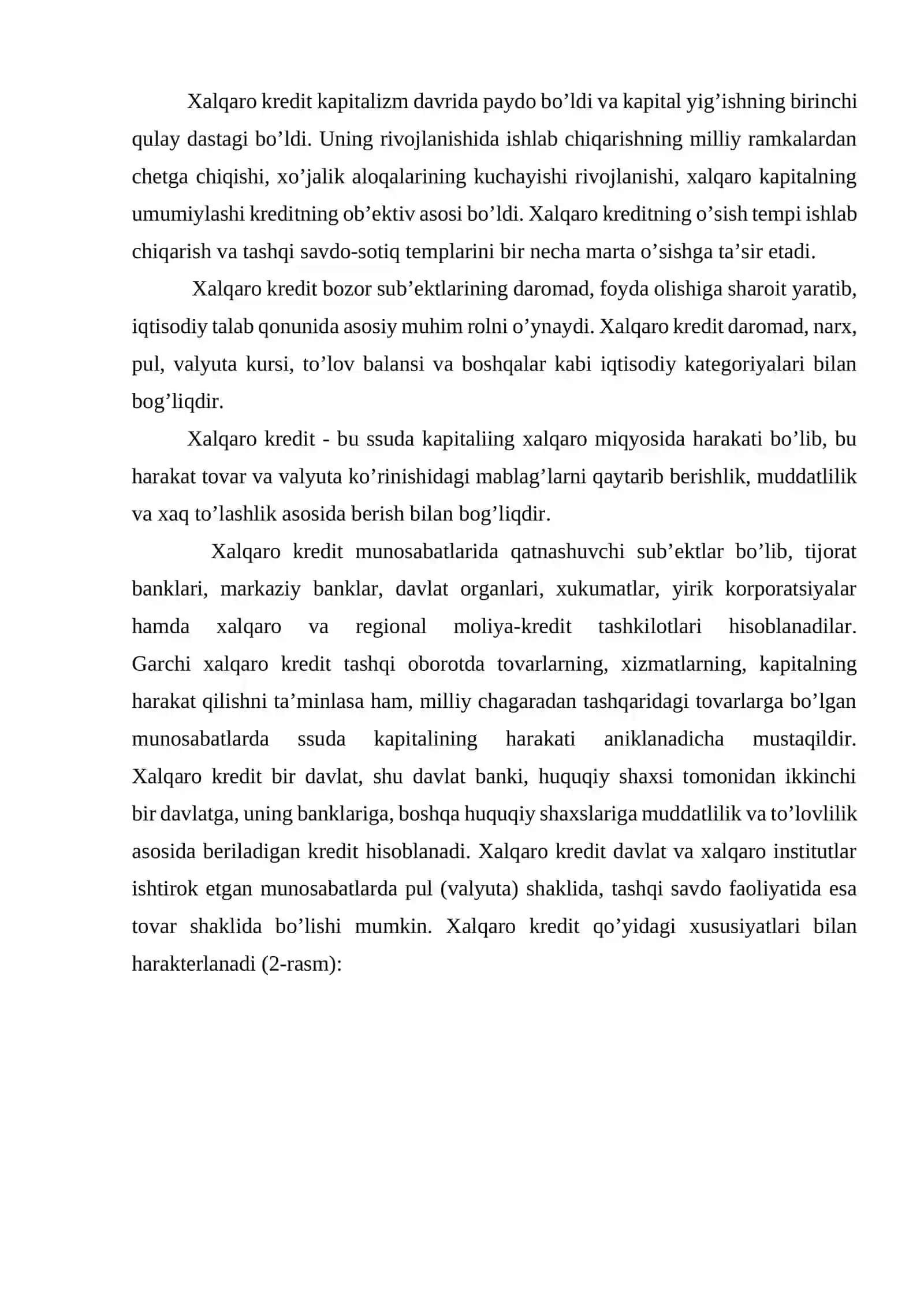 Xalqaro xususiy firmalar (tijorat) kredit 2