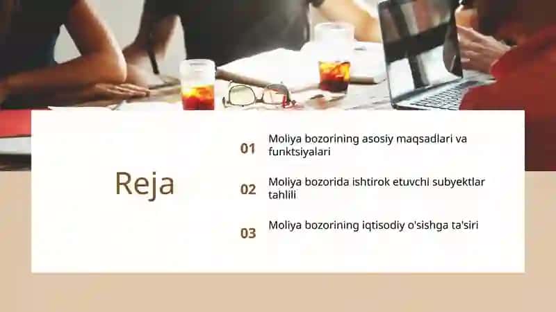 Moliya bozorining maqsadi va vazifalari 2