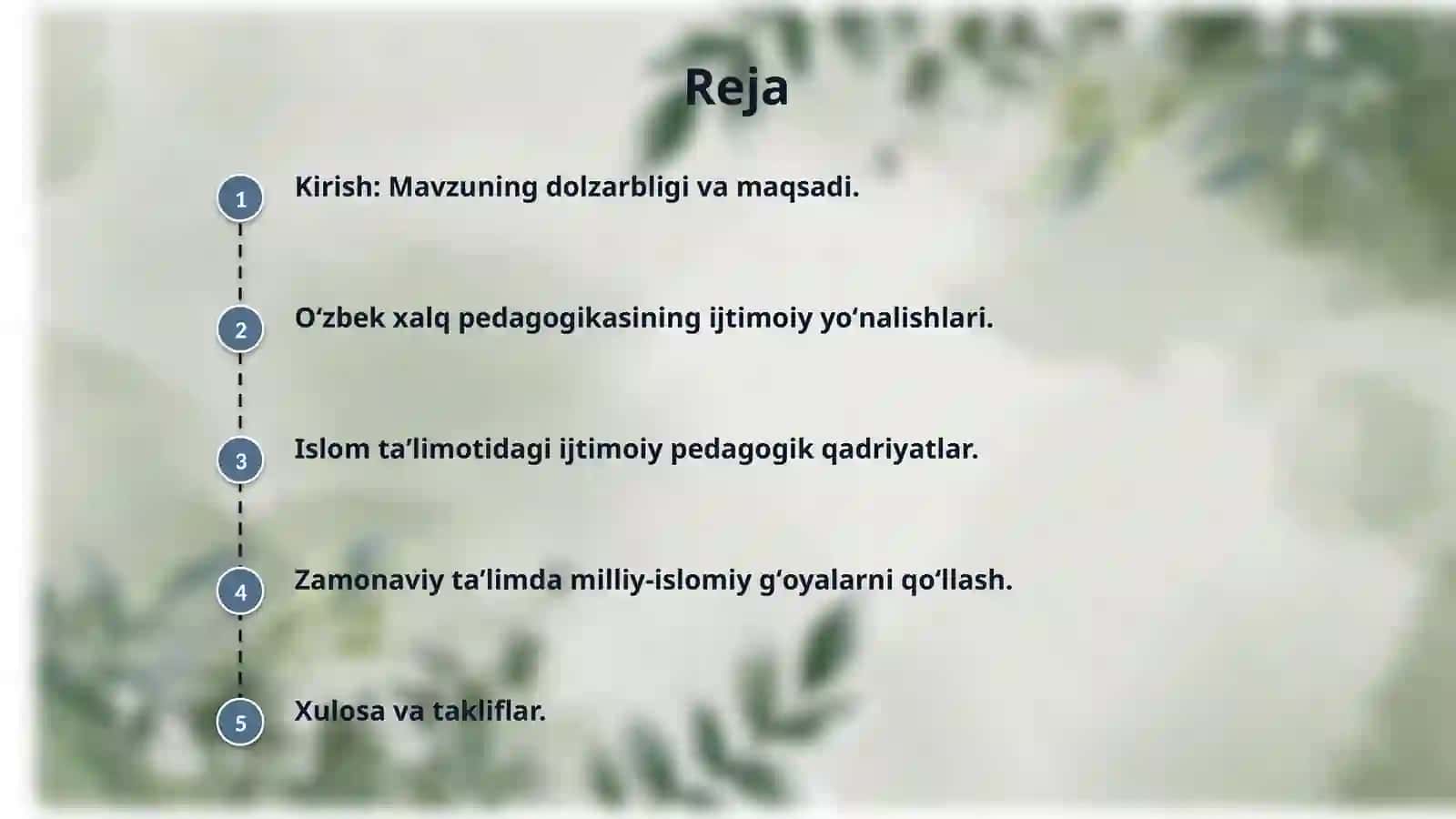 Oʻzbek xalq pedagogikasi va islom taʼlimotida ijtimoiy pedagogik gʻoyalar 2