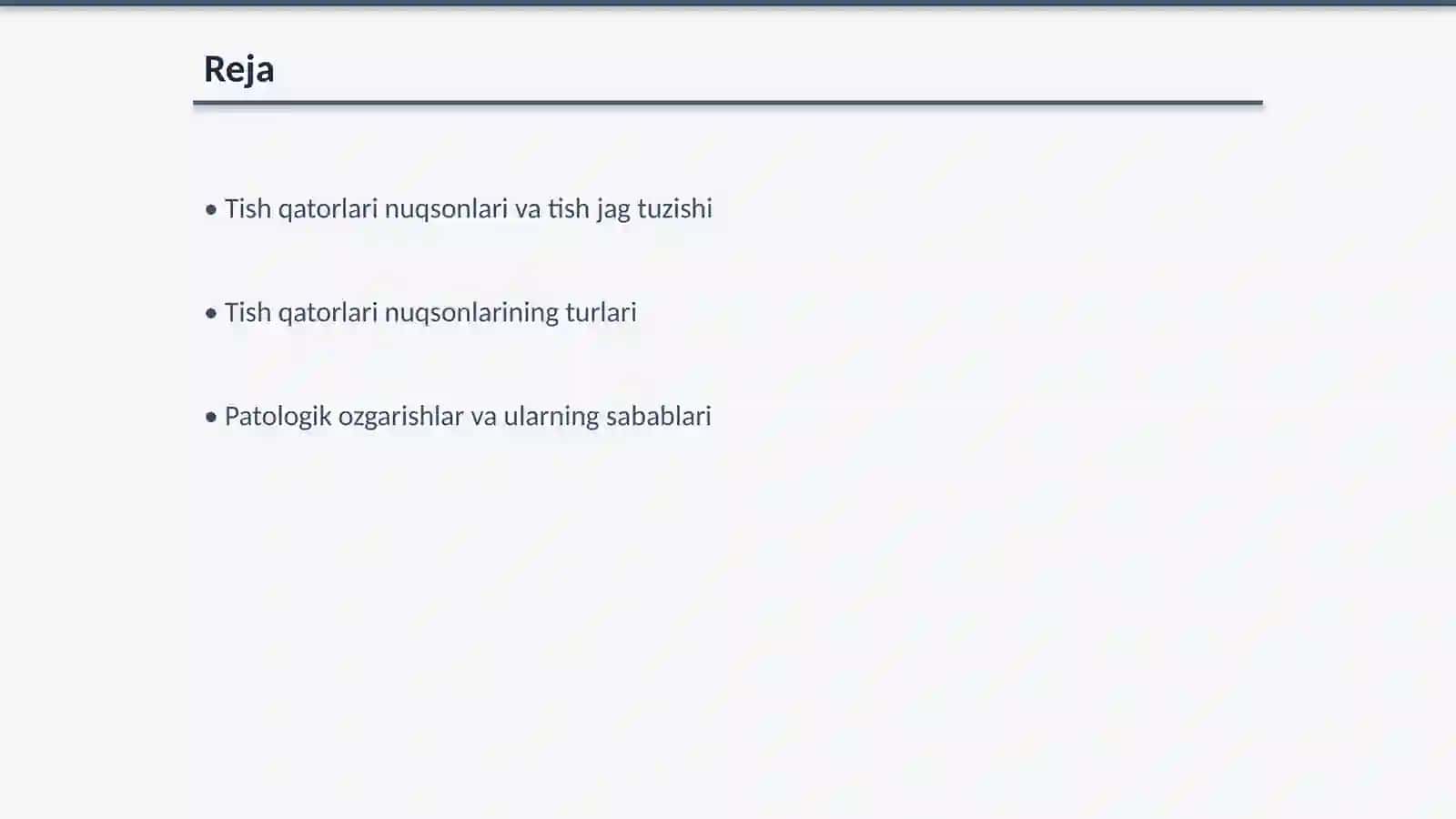 Tish qatorlari nuqsoni natijasida yuzaga keladigan tish jag tuzimidagi patologik ozgarishlar 2