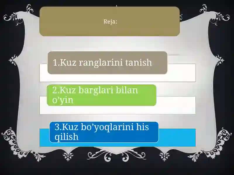 Kuz bo’yoqlari ta’limiy didaktik o’yini 2