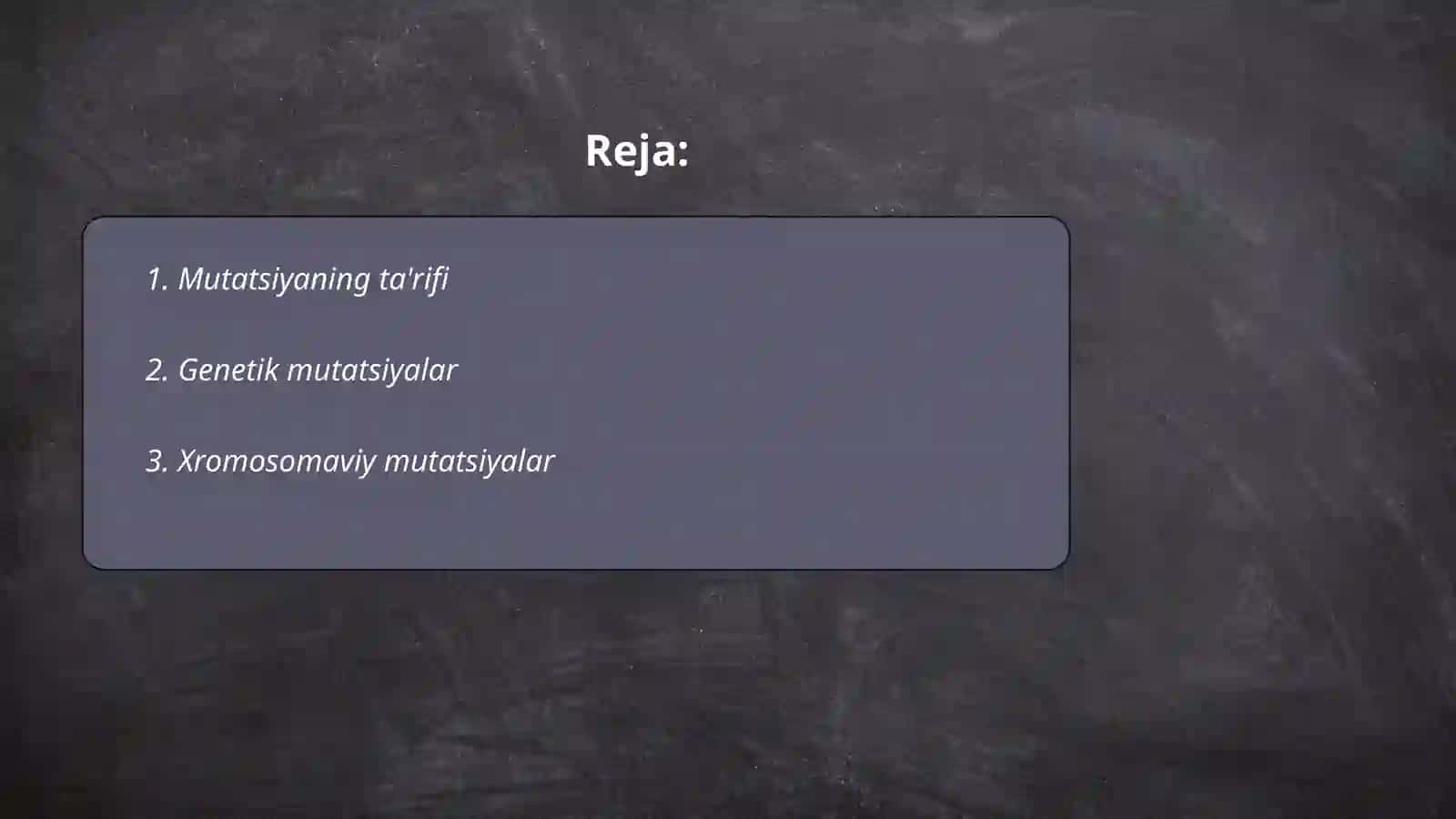 Mutatsiya va uning xillari 2
