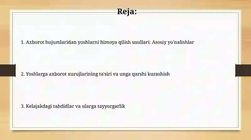 Yoshlarni axborot xurujidanximoyalashshakli 2