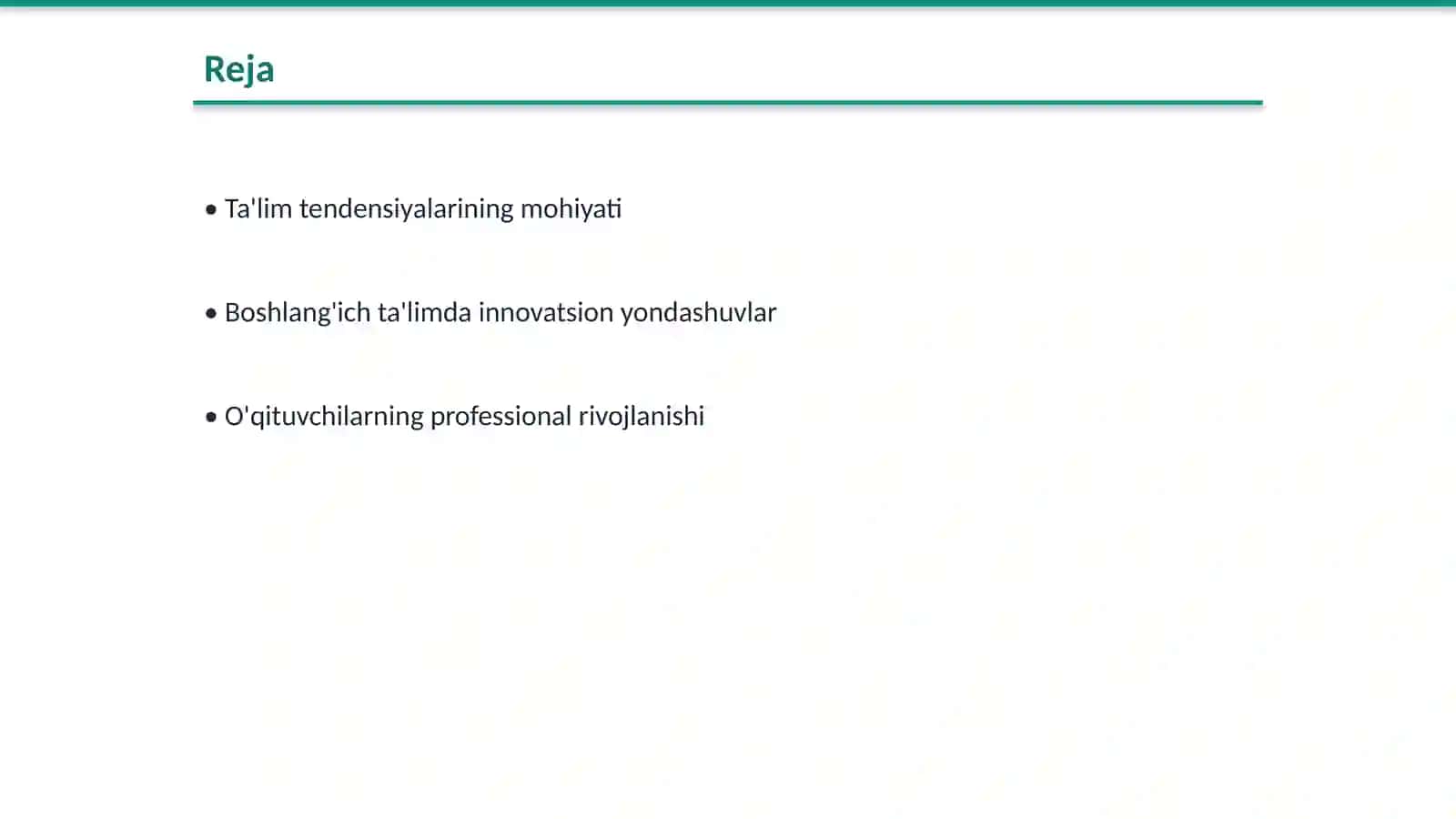 Boshlang'ich ta'lim sinf o'qituvchilarining ta'lim tendensiyalarini o'rganish 2