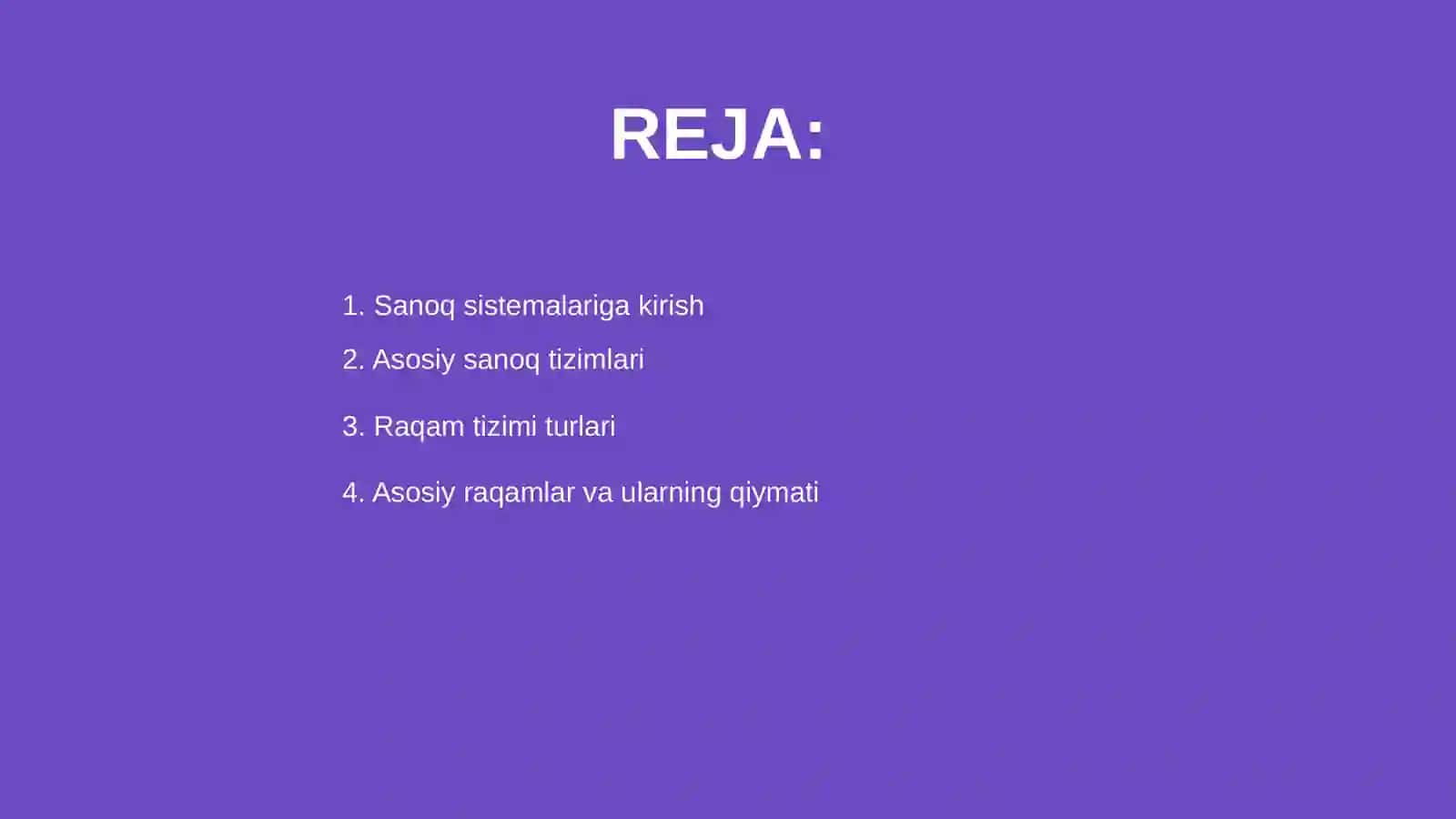 Sanoq sistemalari 2