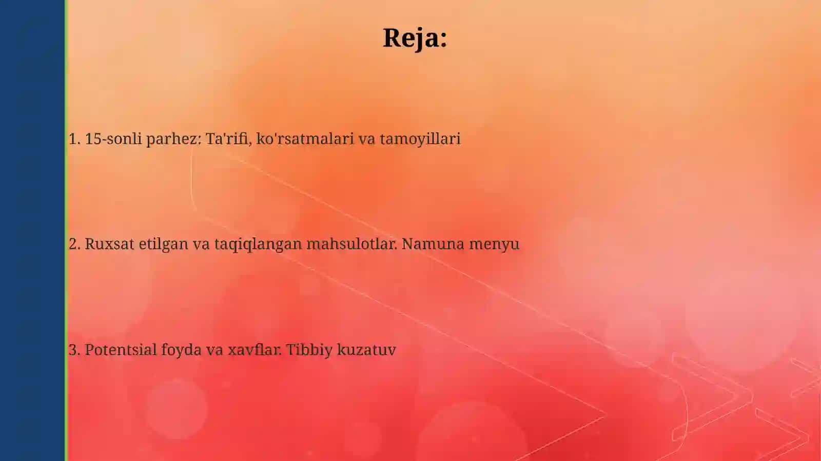 15-sonli dietaning ta'rifi va asosiy tamoyillari 2