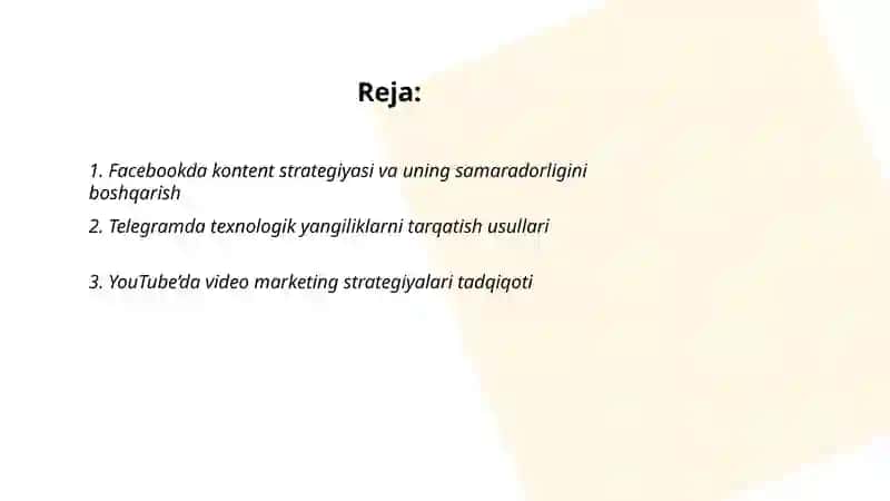 SMM asosida tadqiqot loyihalarini boshqarish 2