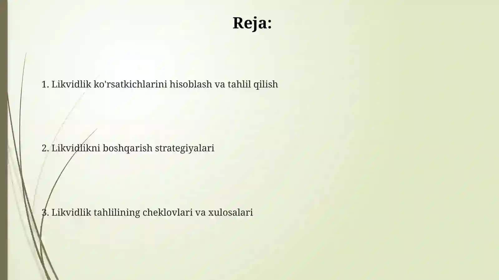 Likvidlilik koeffitsientlarini aniqlash tartibi 2