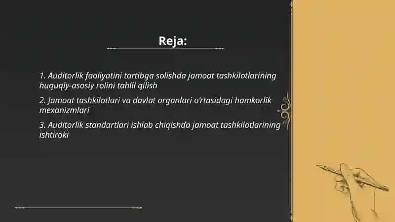 Auditorlik faoliyatini tartibga solishda jamoat tashkilotlarini ro'li 2