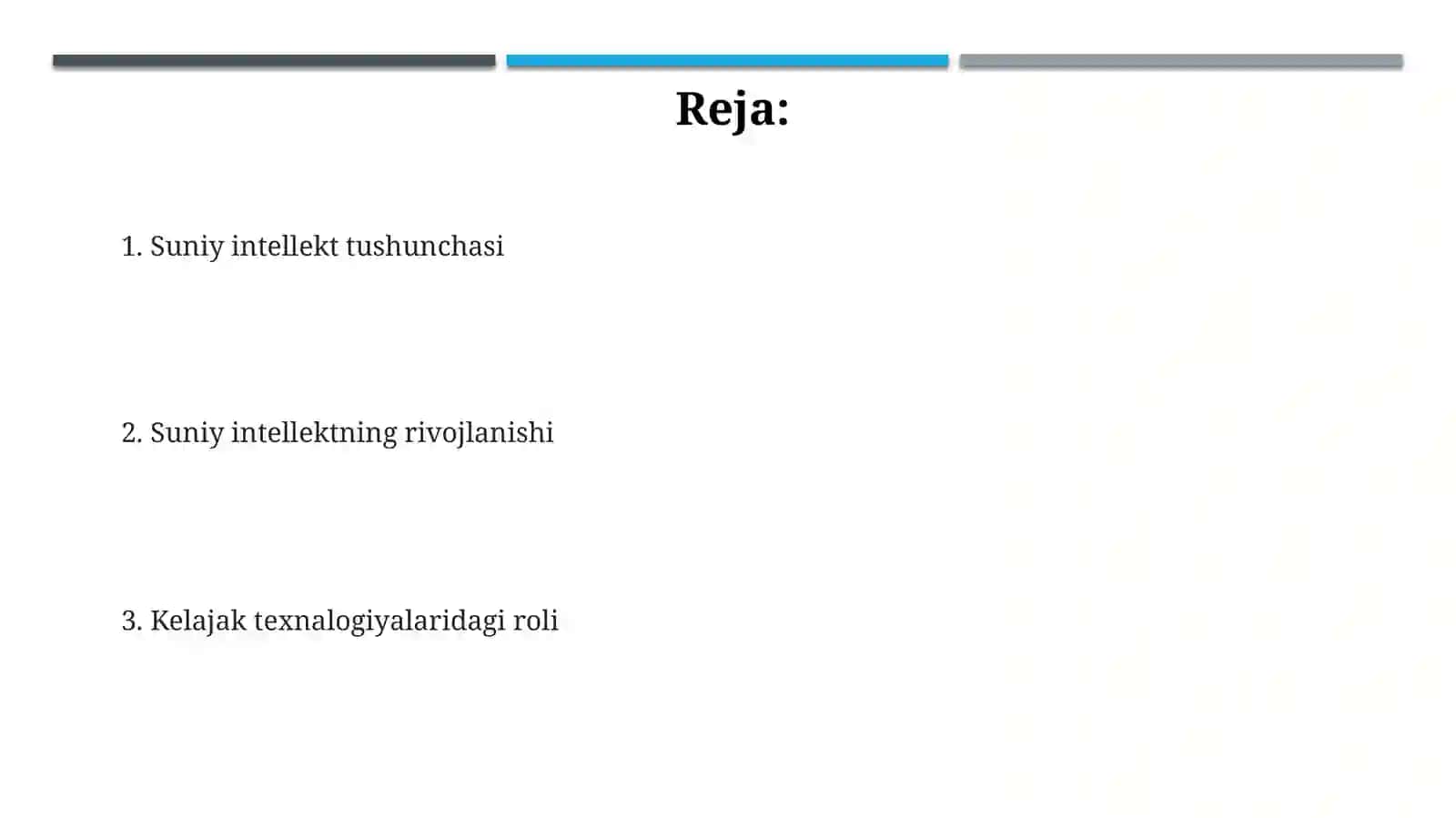 Suniy intellekt va kelajak texnalogiyalari 2