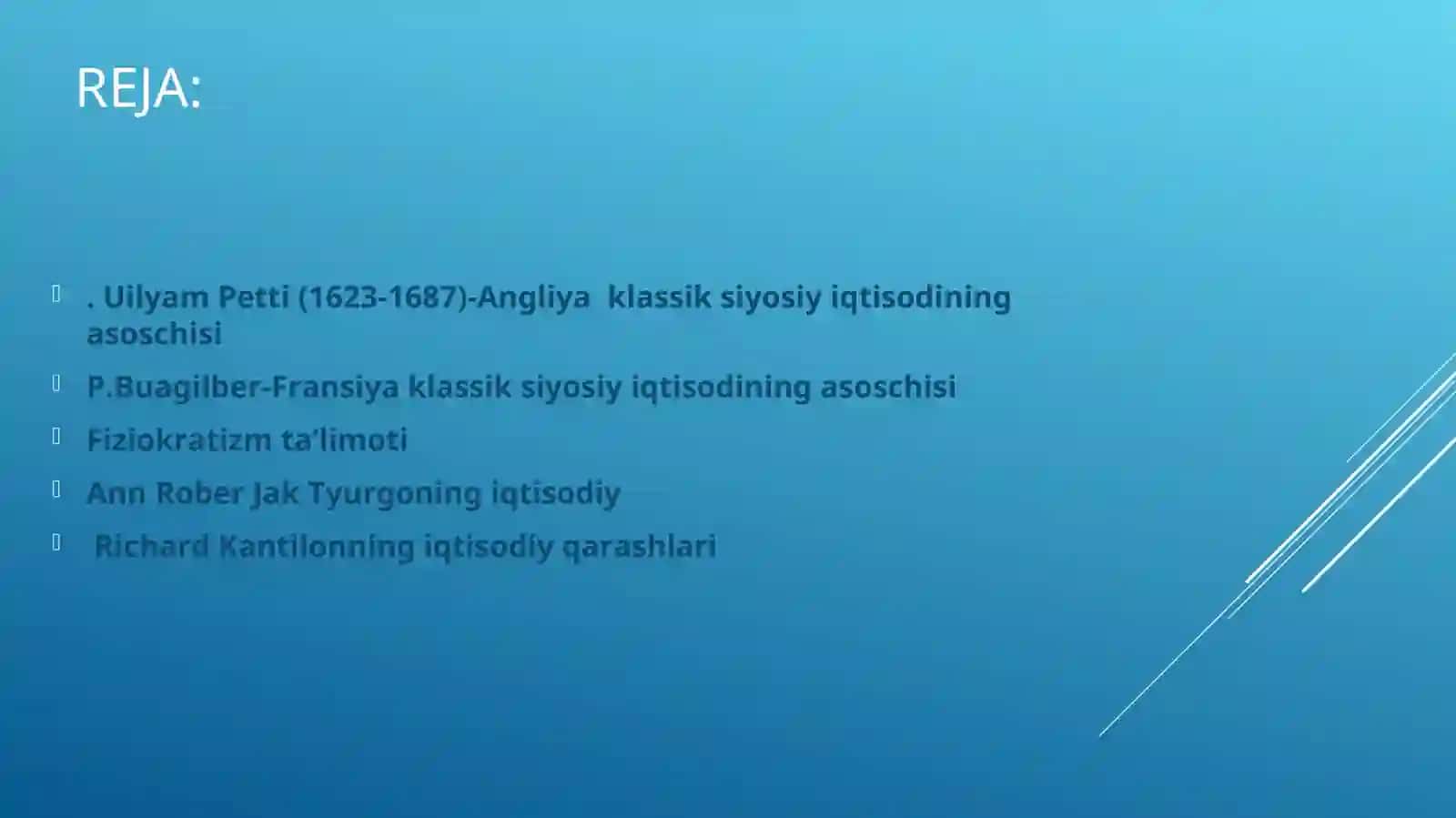 Uilyam Petti (1623-1687)-Angliya klassik siyosiy iqtisodining asoschisi 2