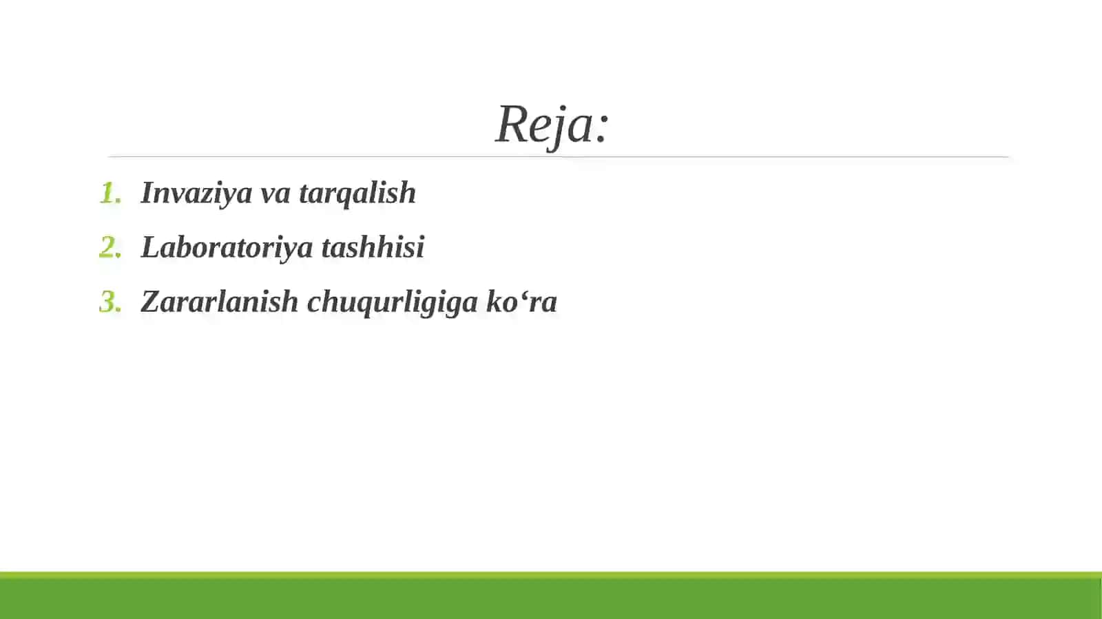 Zambrug'li kasalliklarning qo'zg'atuvchilari patogenezi, laboratoriya tashhisi 2