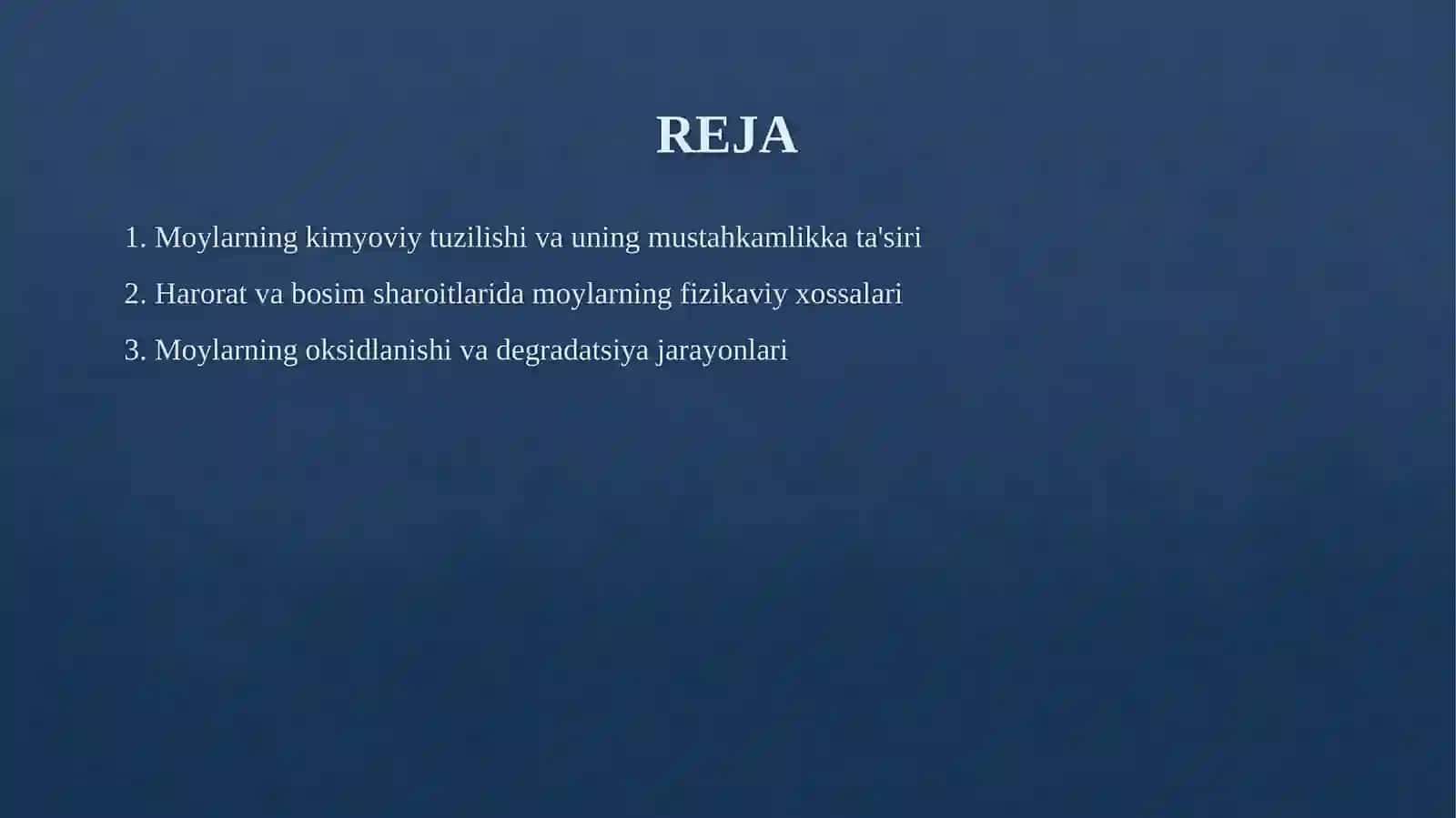 Surkov moylarning mustahkamlik xossalari 2