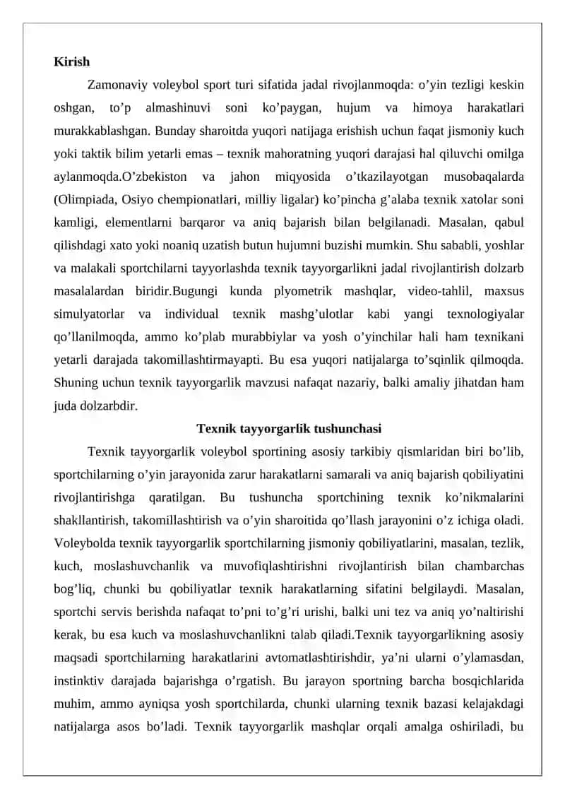 Texnik tayyorgarlik 2