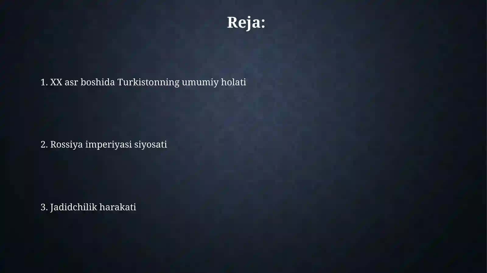 XX asr Turkistoni va Rossiya imperiyasi siyosati 2