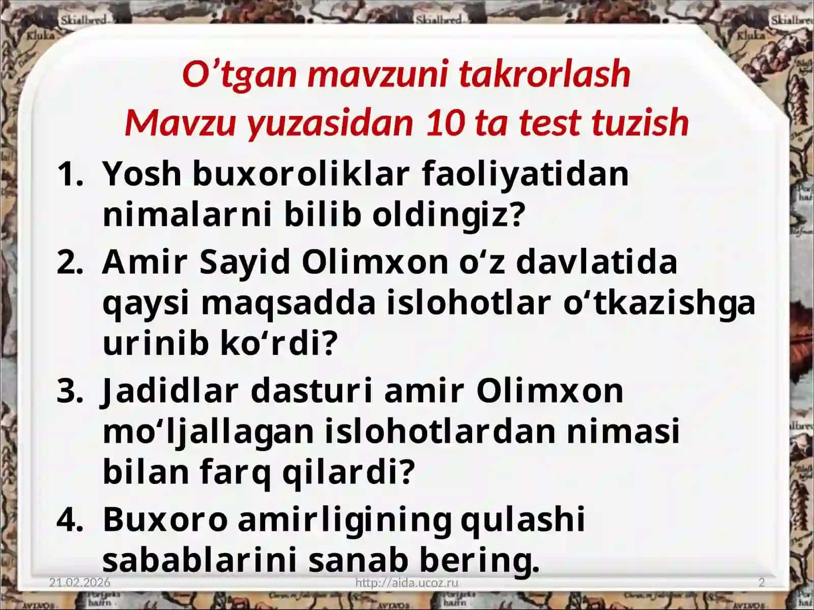 Xiva xonligining davlat tuzumi va ijtimoiy-iqtisodiy ahvoli 2