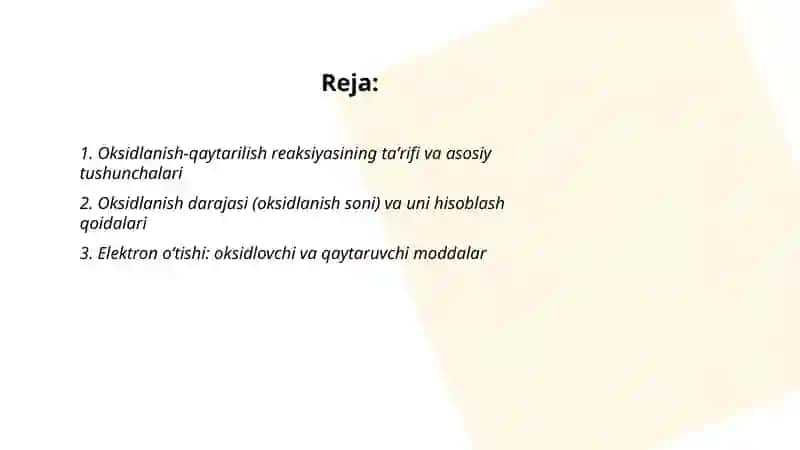 Oksidlanish qaytarilish reaksiyalari 2